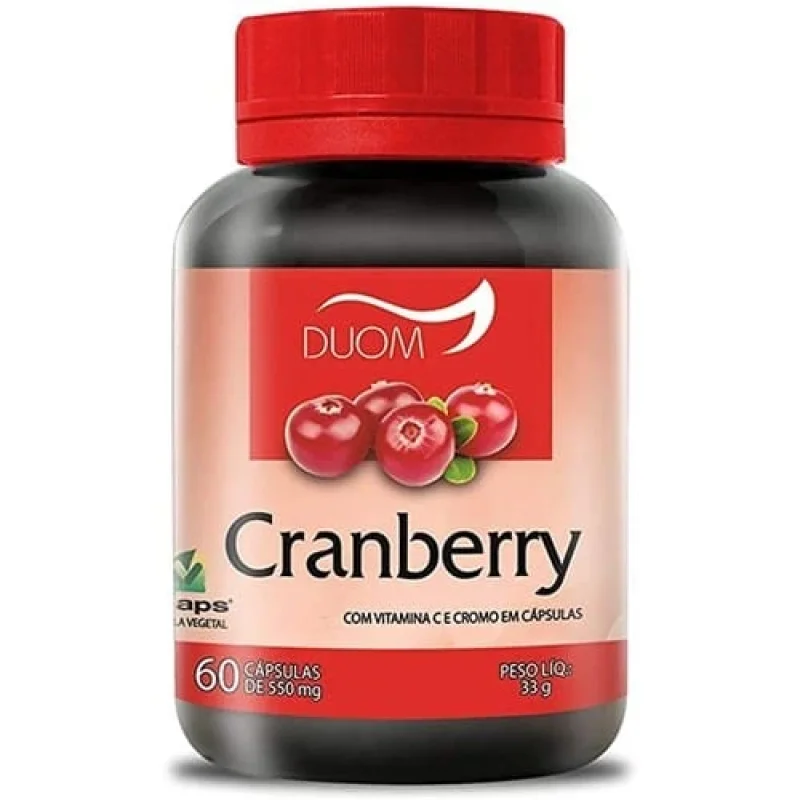 Cranberry Duom 550mg, com 60 cápsulas