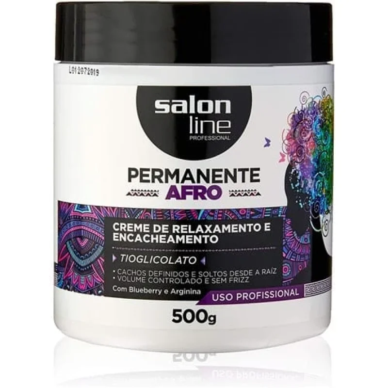 Creme Permanente Afro Salon Line 500g