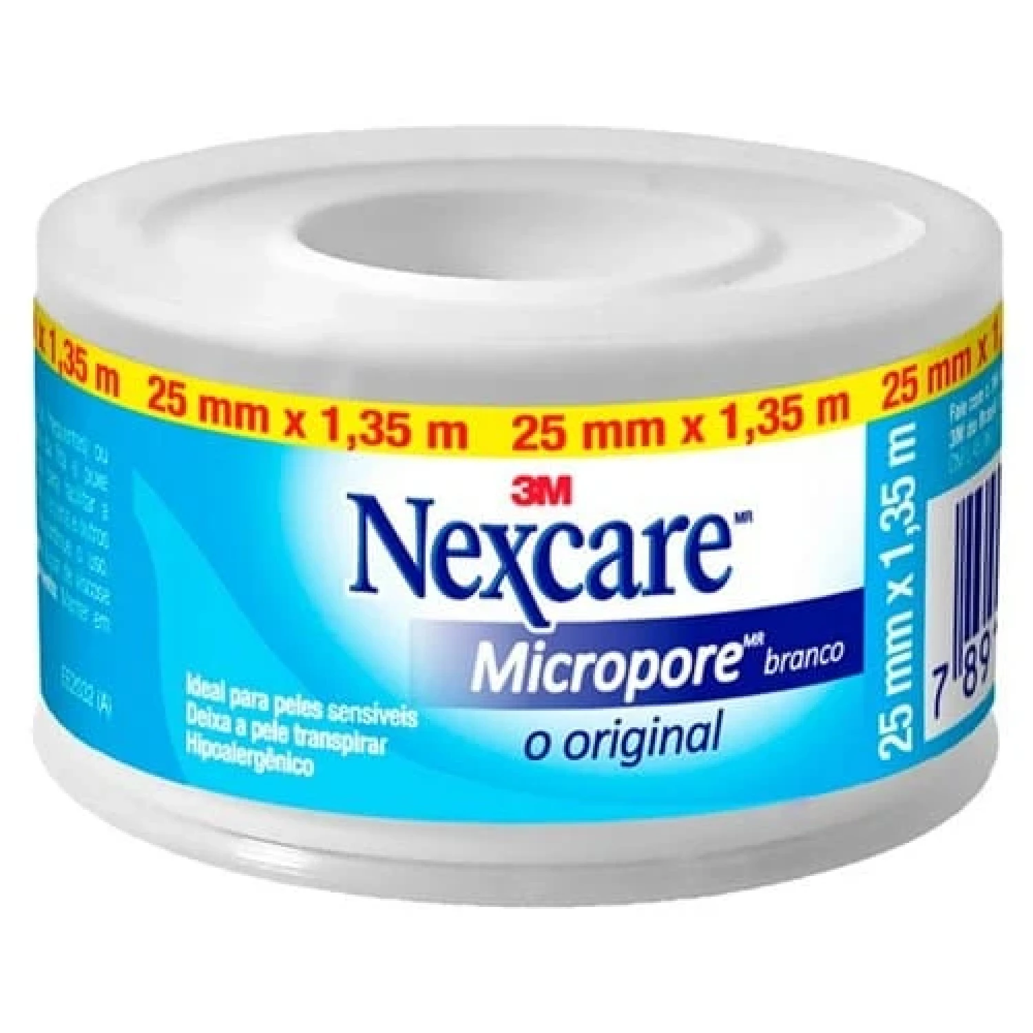 Esparadrapo Micropore Nexcare Branco 2,5cm x 1,35m (1/1)