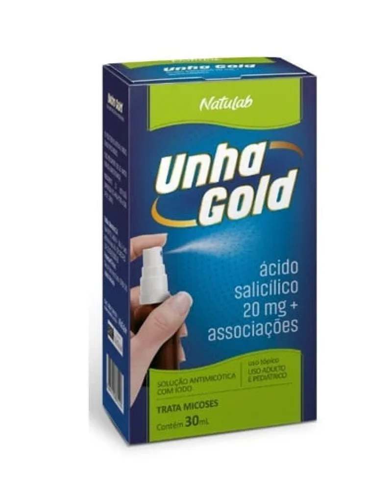 Unha Gold Solução Antimicótica com Iodo Natulab 30ml