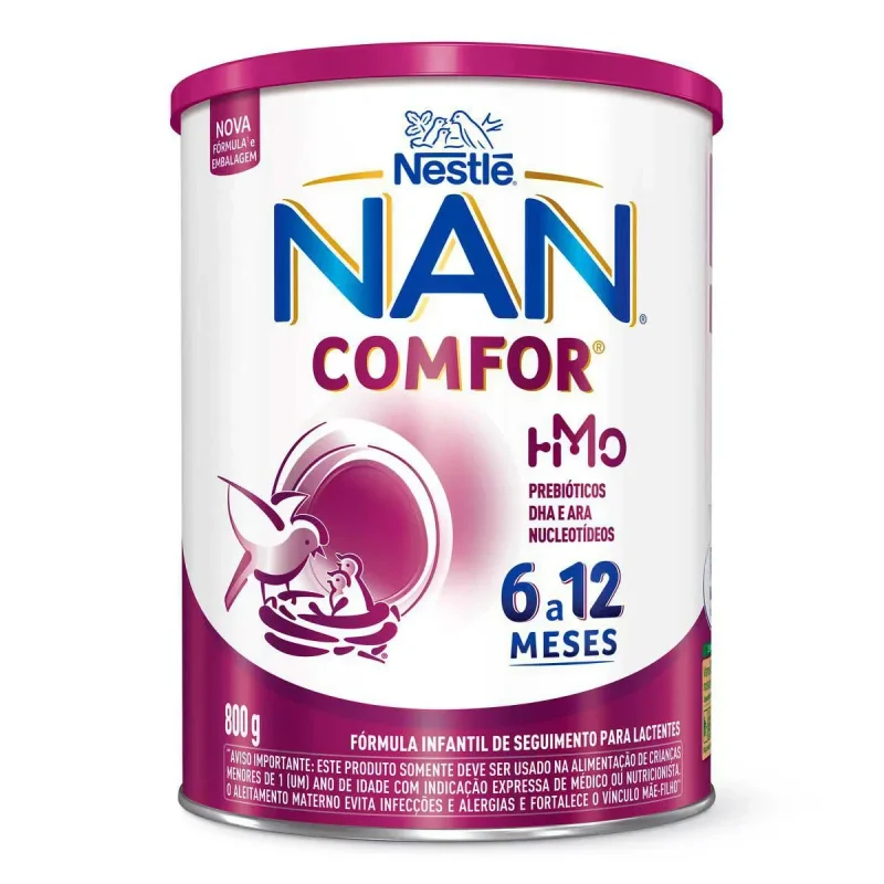 Fórmula Infantil NAN Comfor 2 6 a 12 meses 800g