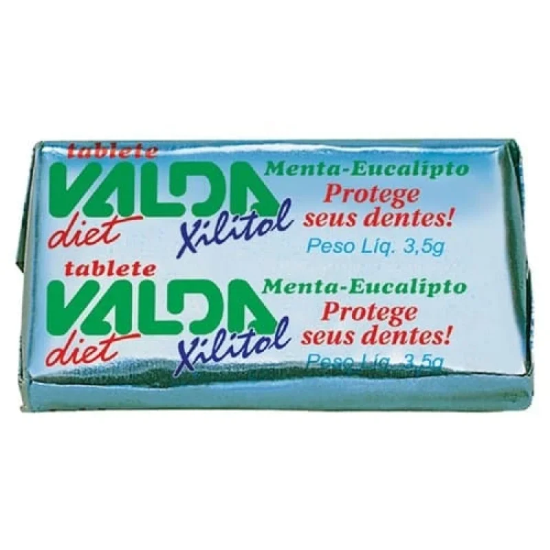 Goma de Mascar Valda Diet Xilitol Menta-Eucalipto 3,5g