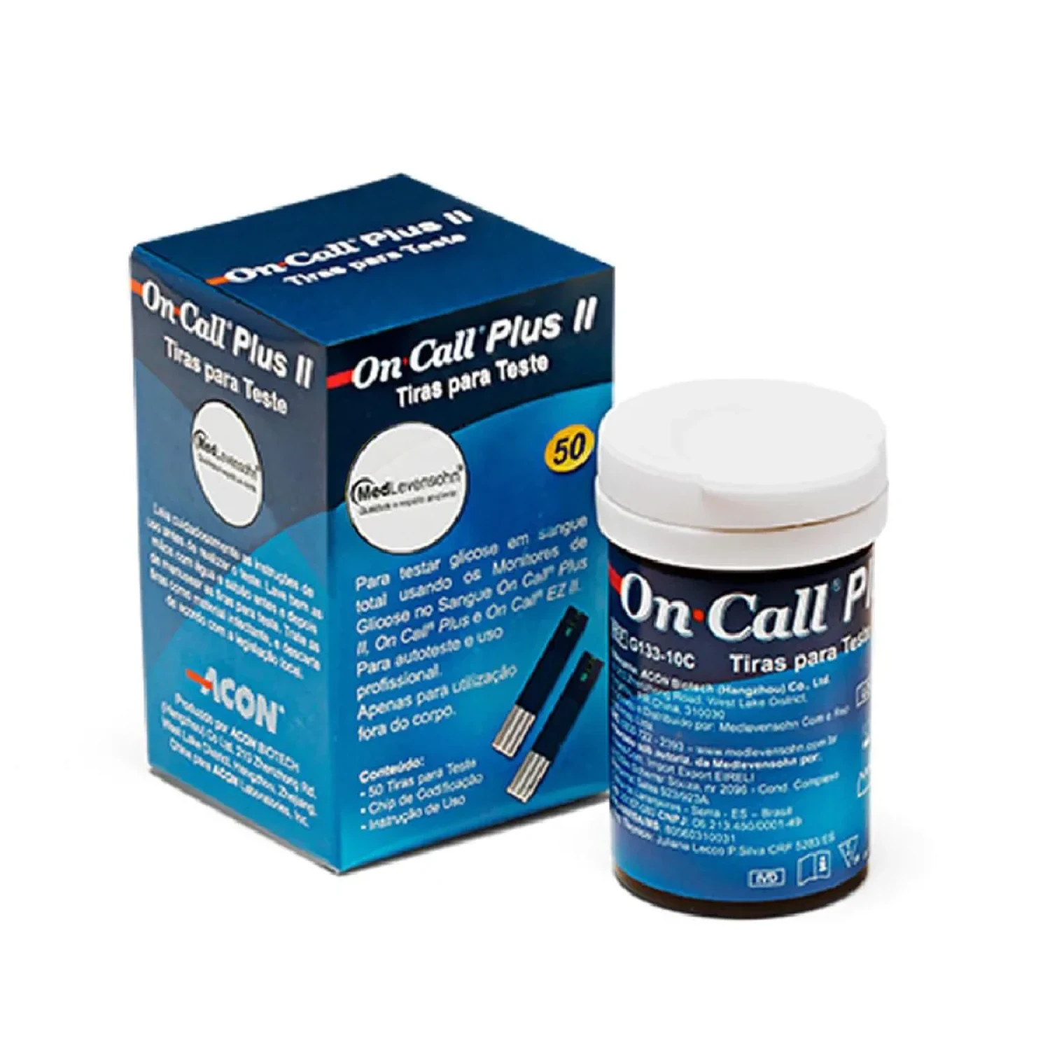 Tiras Reagentes On Call Plus II, com 50 unidades (1/1)