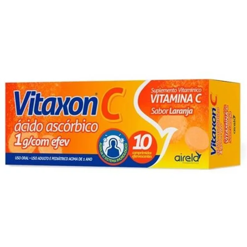 Vitamina C + Arginina Vitaxon, com 16 comprimidos efervescentes