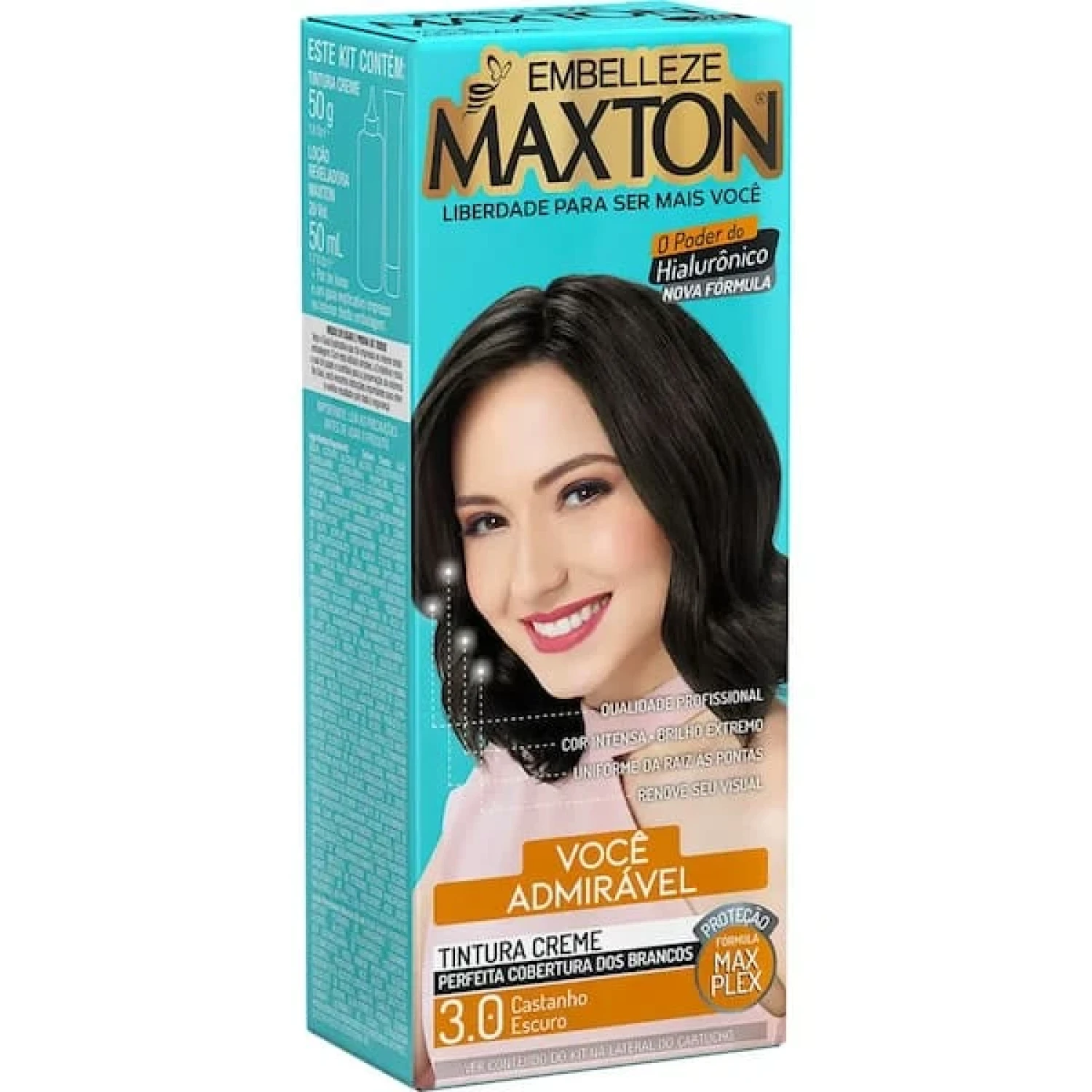 Tintura Maxton Você Admirável 3.0 Castanho Escuro (1/1)