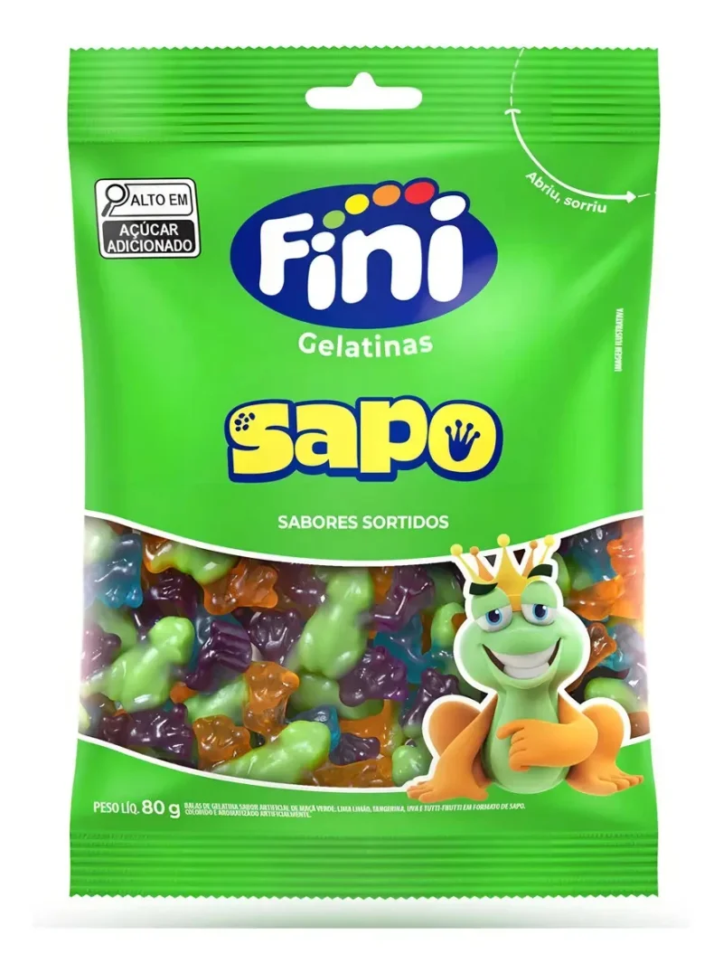 Bala de Gelatina Fini Sapo 80g