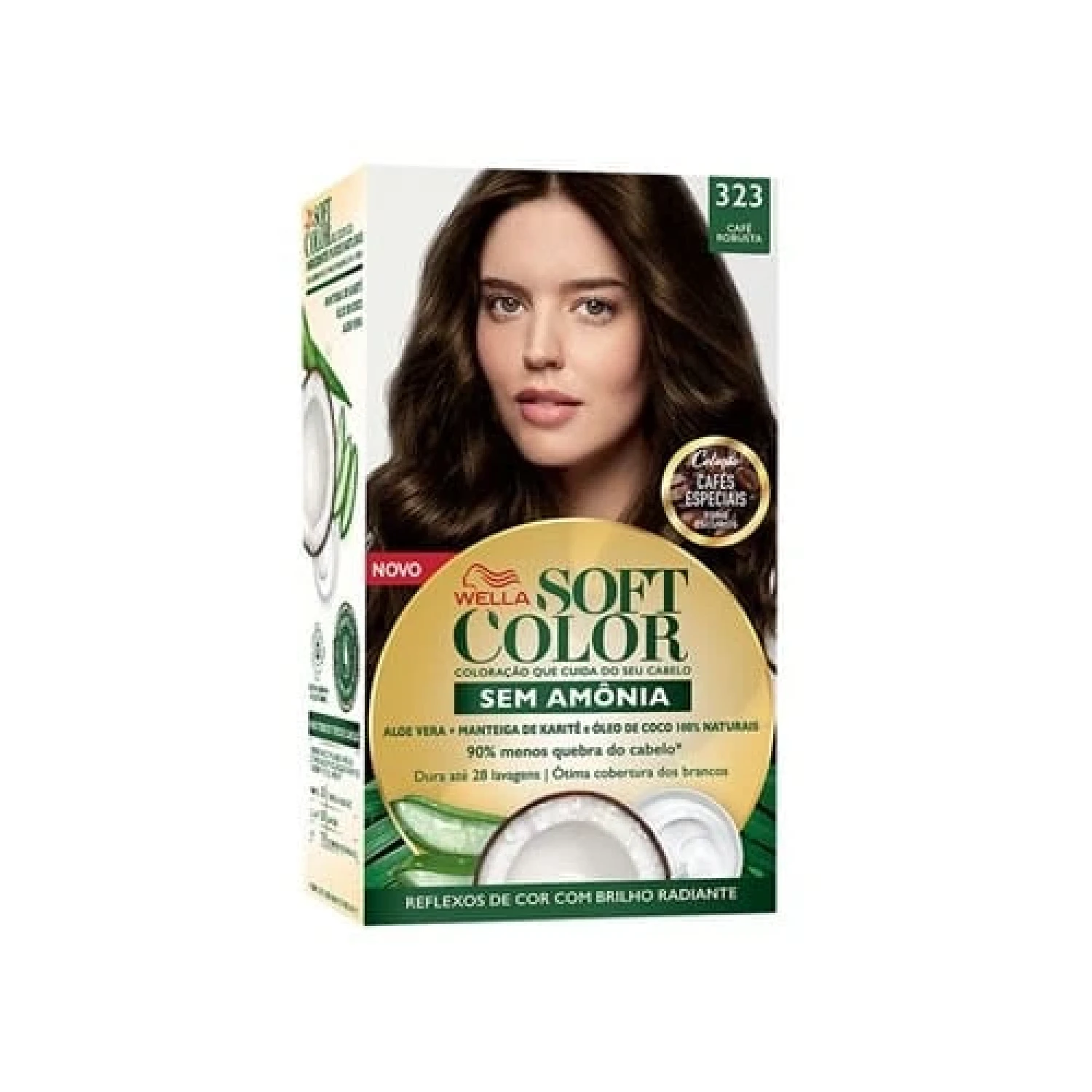 Wella Soft Color Tintura sem Amônia nº 323 Café Robusta 1 Unidade (1/1)