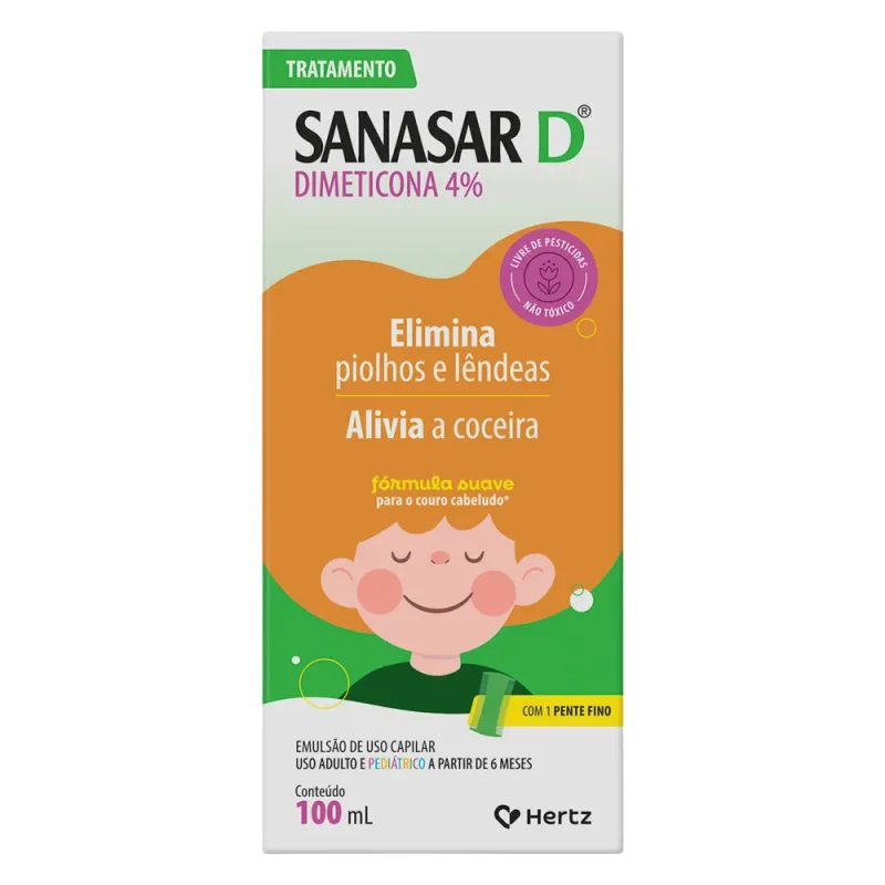 SANASAR D EMULSAO 4% - 100ml