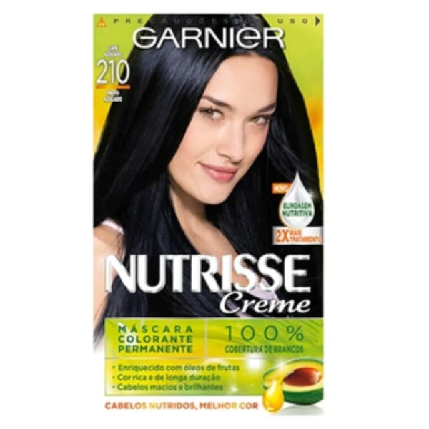 Garnier Nutrisse Creme Tintura nº 210 Preto Jabuticaba (1/1)