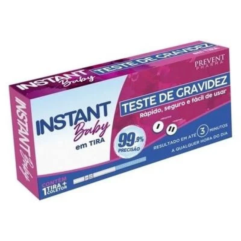 Teste de Gravidez Instant Baby, com 1 tira reagente