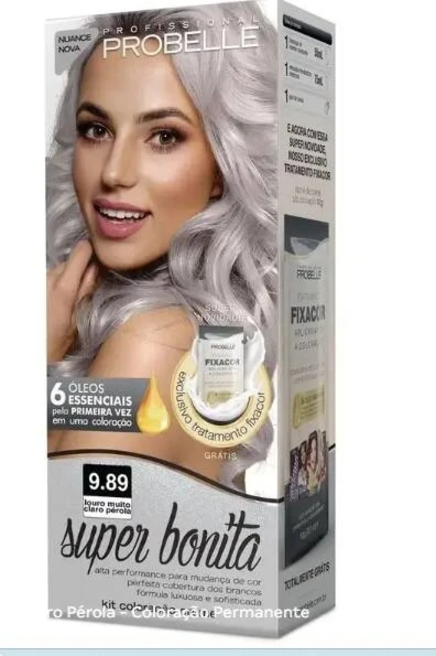 Super Bonita Tintura Capilar 9.89 Louro Muito Perolado 1 Unidade (1/1)