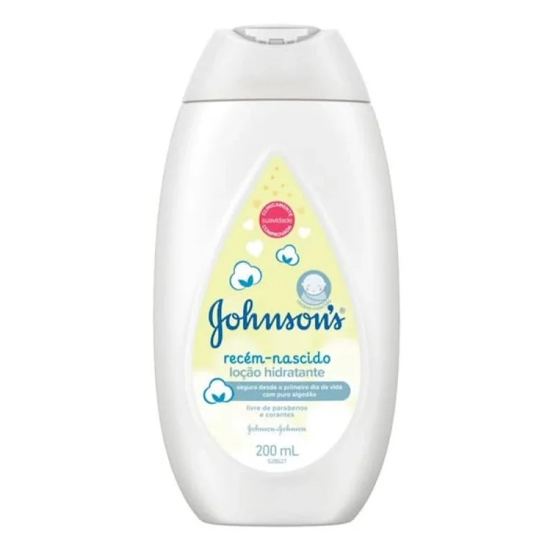 LOÇÃO J&J BABY - 200ml recem nascido