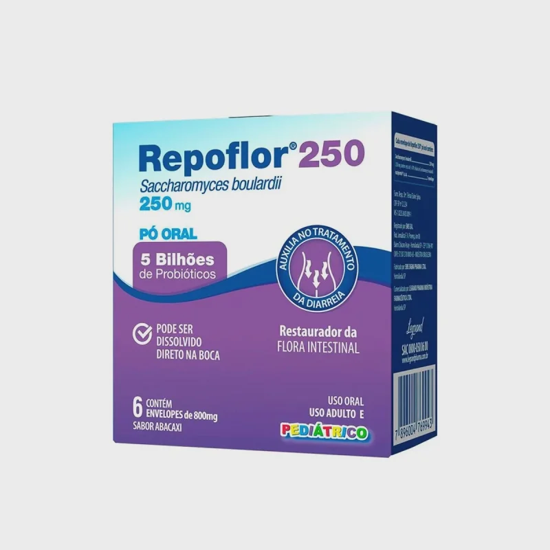 Repoflor 250mg Pó para Solução Oral 6 Envelopes