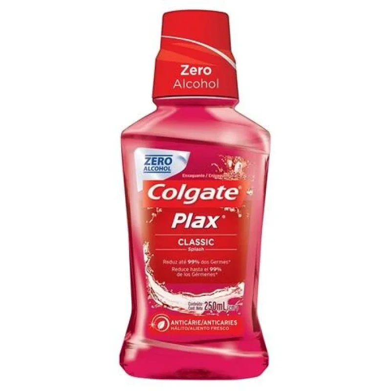 Enxaguante Bucal Colgate Plax Classic sem Álcool 250ml