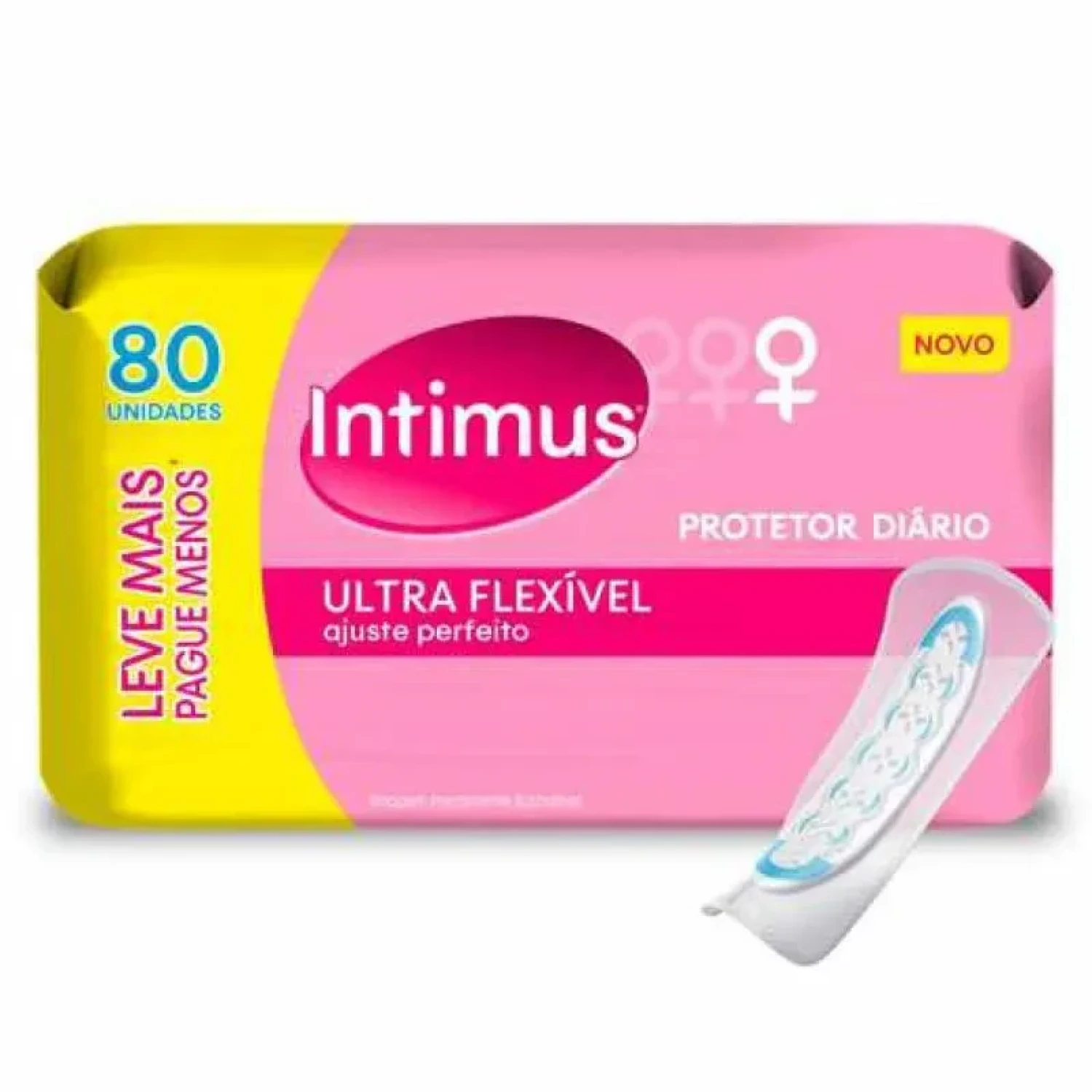 Protetor Diário Intimus Ultra Flexível sem Abas, com 80 unidades (1/2)