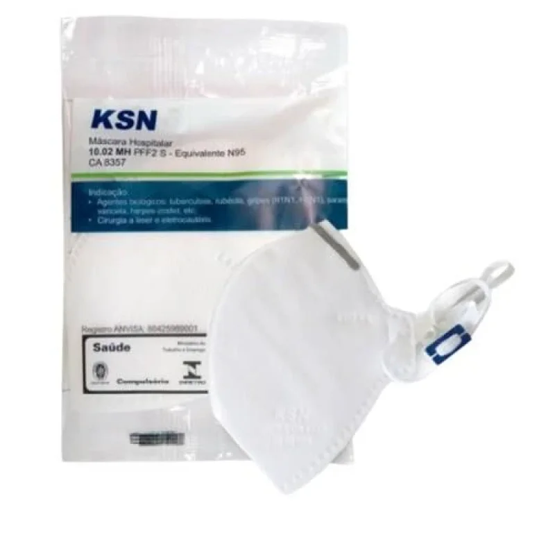 Máscara PFF2 N95 KSN 10.02 MH, com 1 unidade