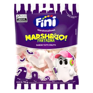 Marshmallow Fini Marshboo Fantasma Sabor Tutti Frutti 70g