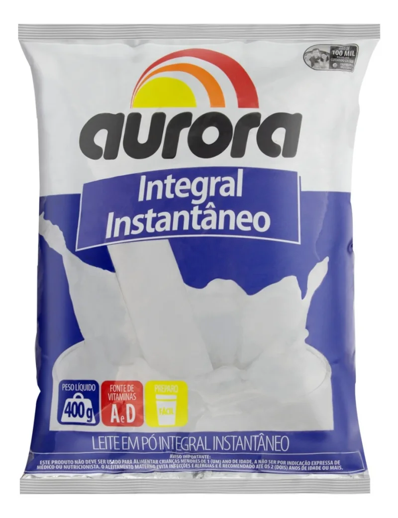 Leite em Pó Aurora Integral 400g