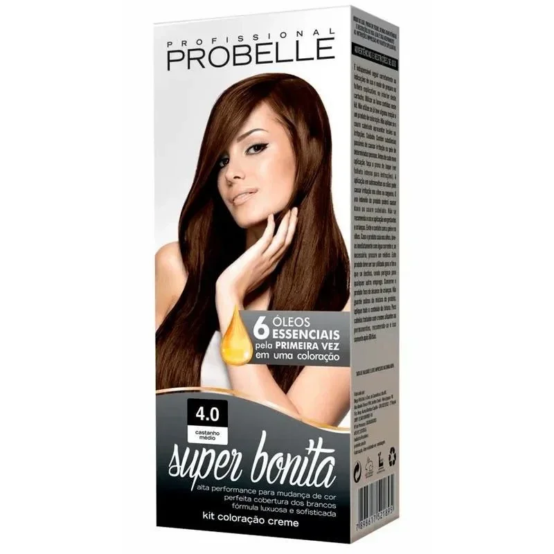 Probelle Super Bonita Tintura Profissional 4.0 Castanho Médio