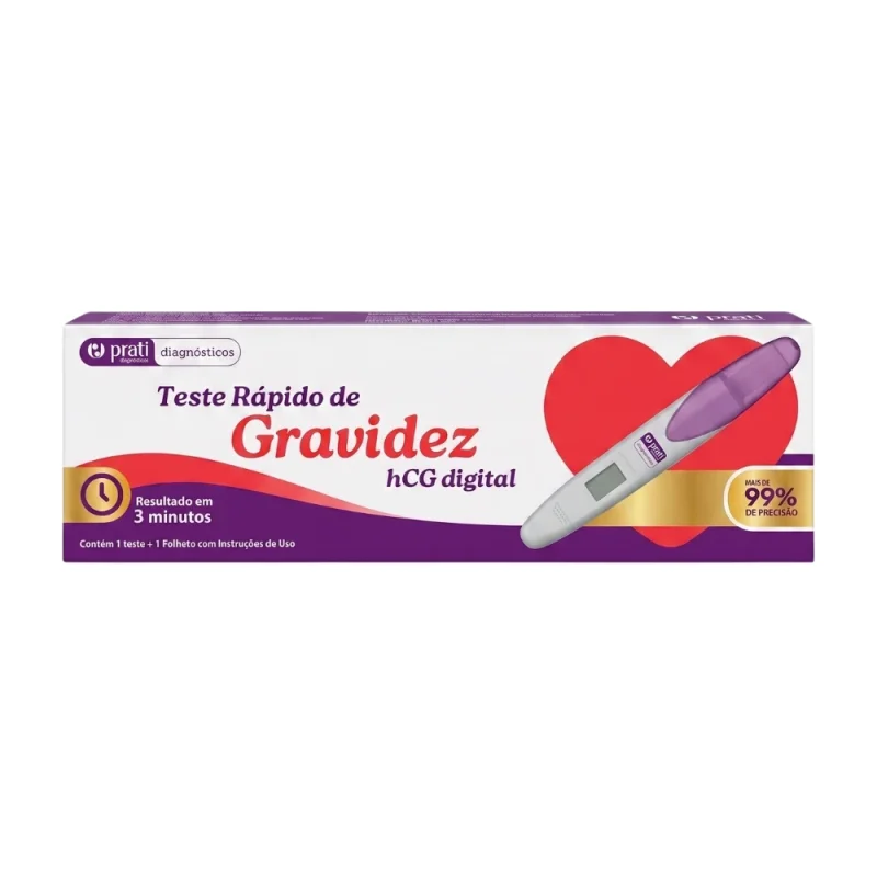 Teste de Gravidez Prati-Donaduzzi HCG Digital, com 1 unidade