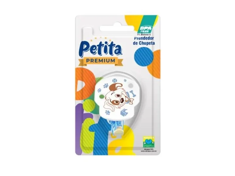 Prendedor de Chupeta Petita Premium Azul