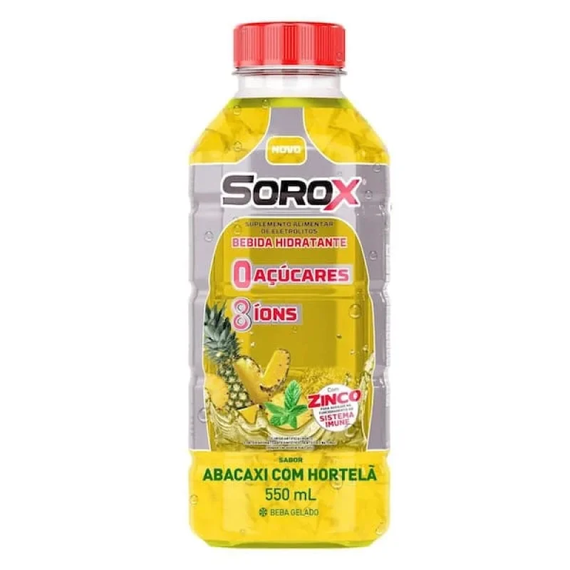 Bebida Hidratante Sorox Abacaxi com Hortelã 550ml