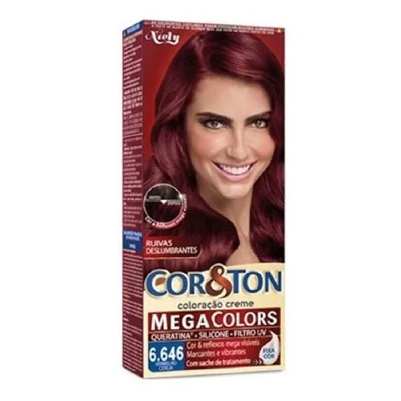Cor & Ton Mega Colors Tintura nº 6.646 Vermelho Cereja 1 Unidade