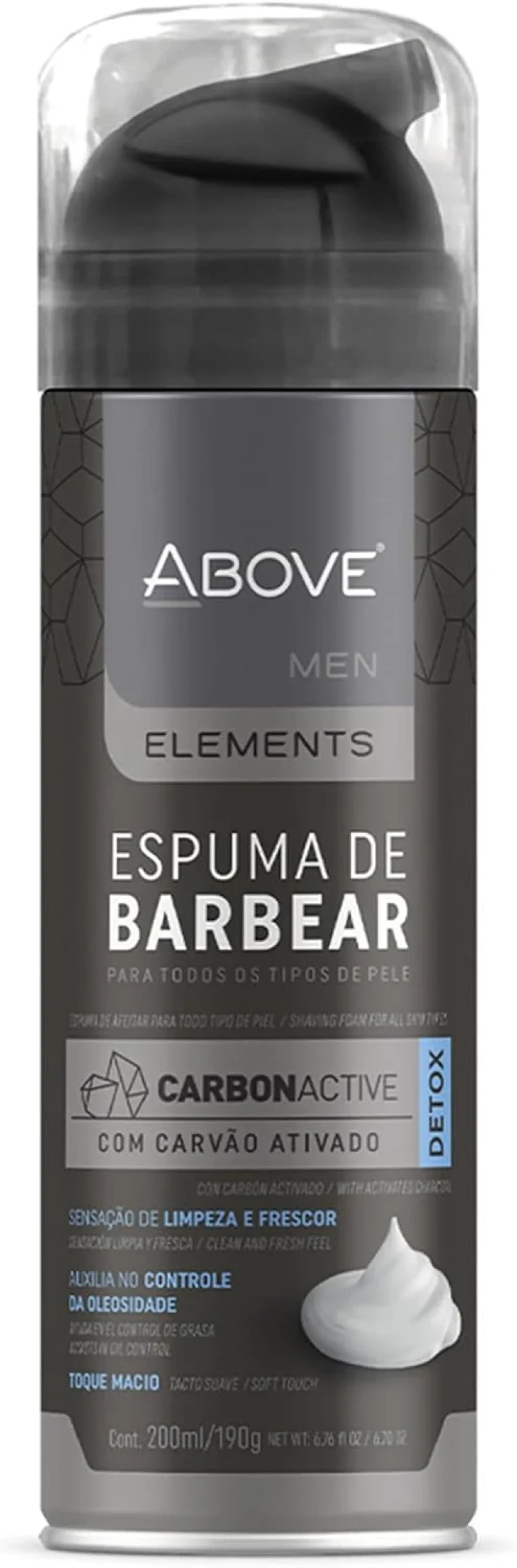 Espuma de Barbear Above Men Carbon Active 250ml