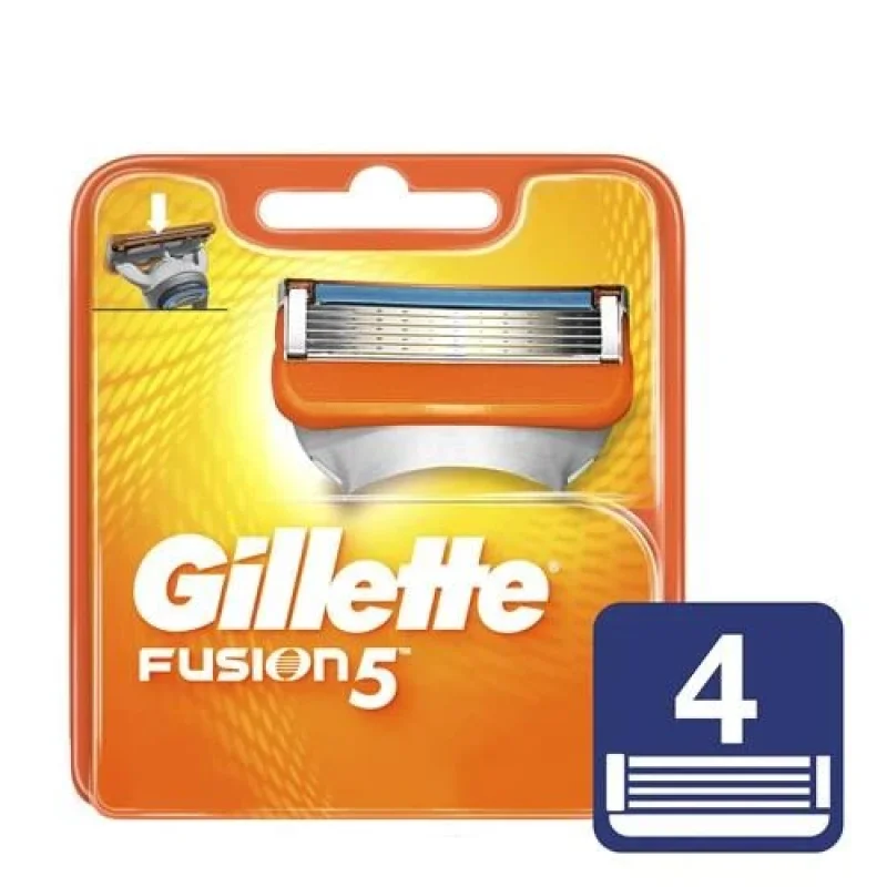Carga Gillette Fusion5, com 4 unidades