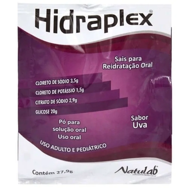 Hidraplex Pó para Solução Oral Uva, com 1 envelope de 27,9g