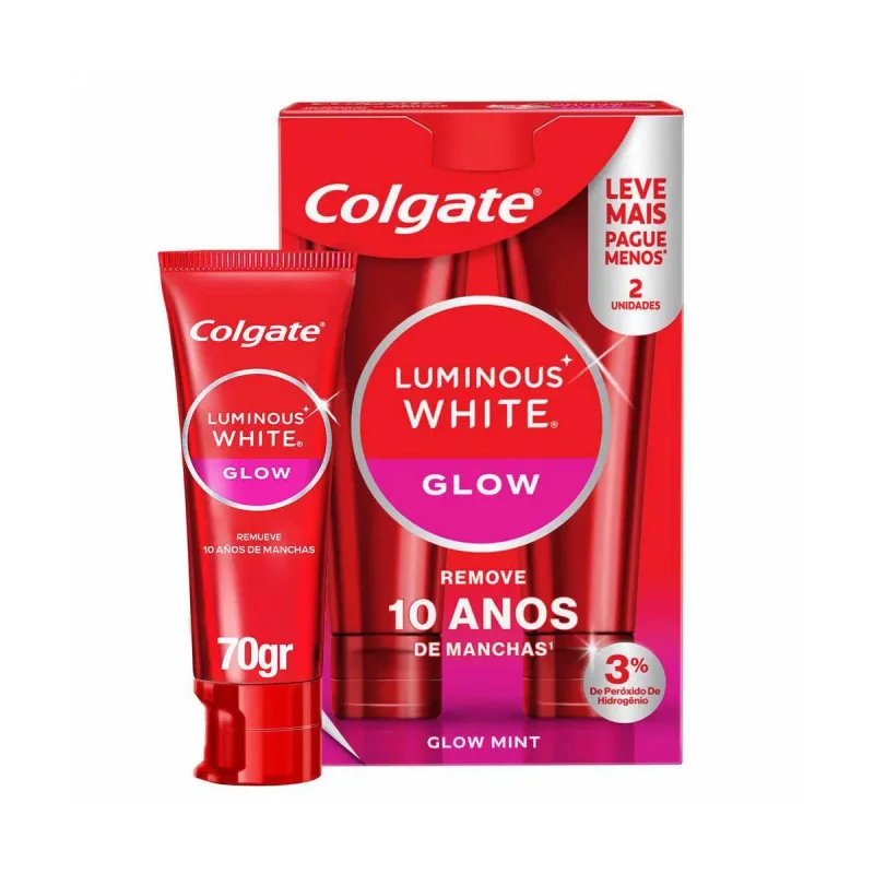 Colgate White Glow Kit Creme Dental 2x70g