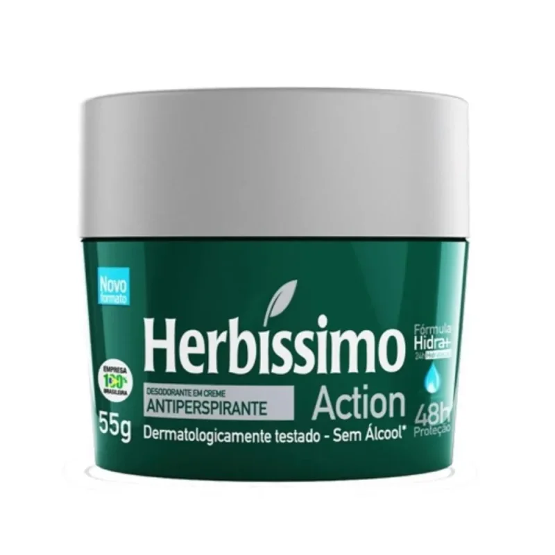 Desodorante Creme Herbíssimo Action 55g