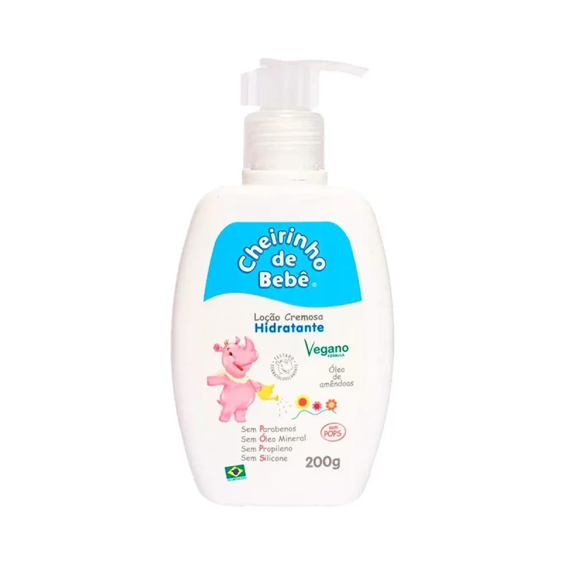 Loção Cremosa Hidratante Cheirinho De Bebê Blue/Azul 200g
