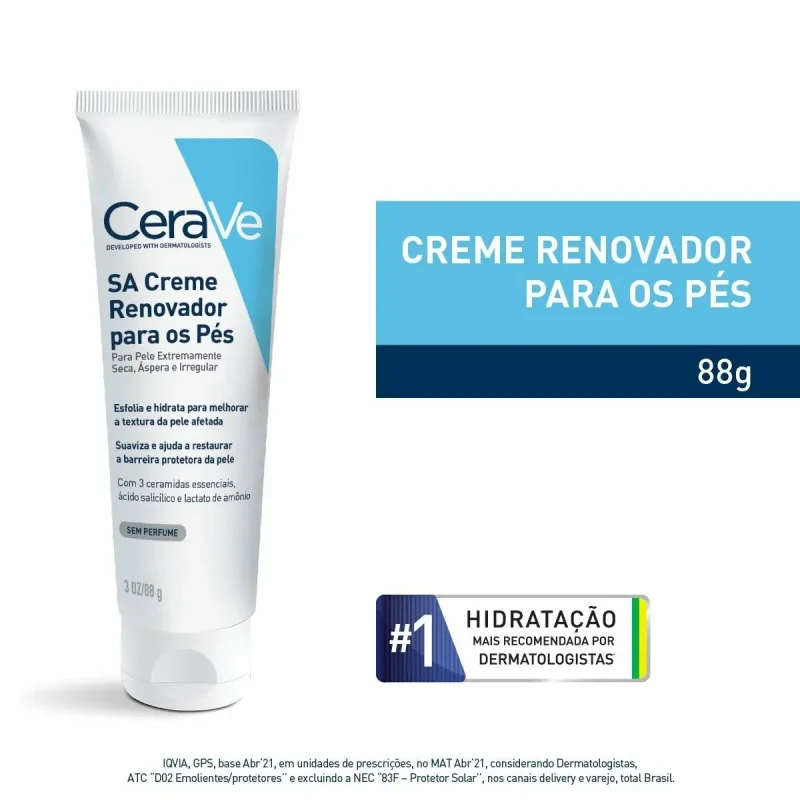 Creme Renovador para os Pés CeraVe SA 88g