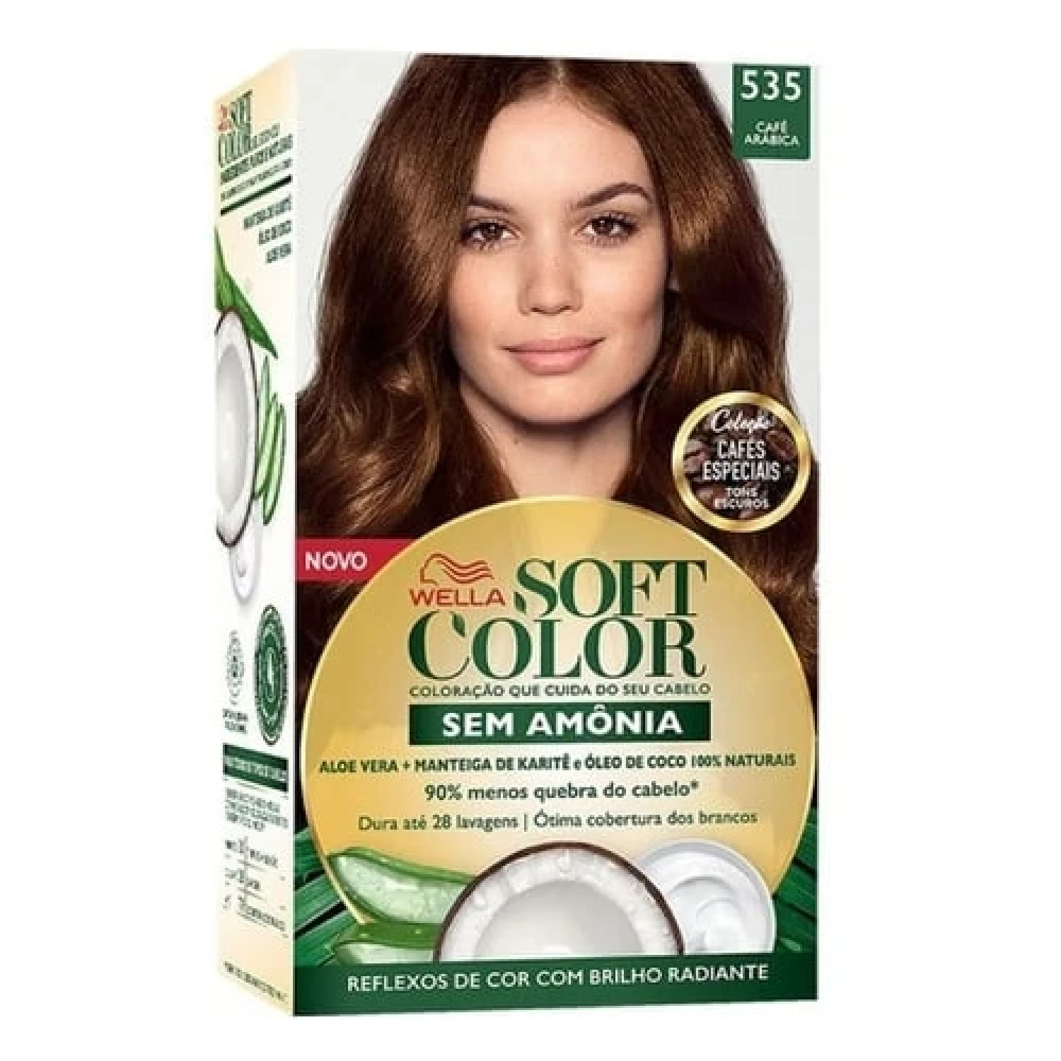 Wella Soft Color Tintura sem Amônia n° 535 Café Arábica 1 Unidade (1/1)