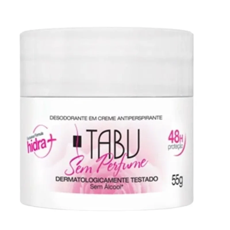 Desodorante Creme Tabu Sem Perfume 55g