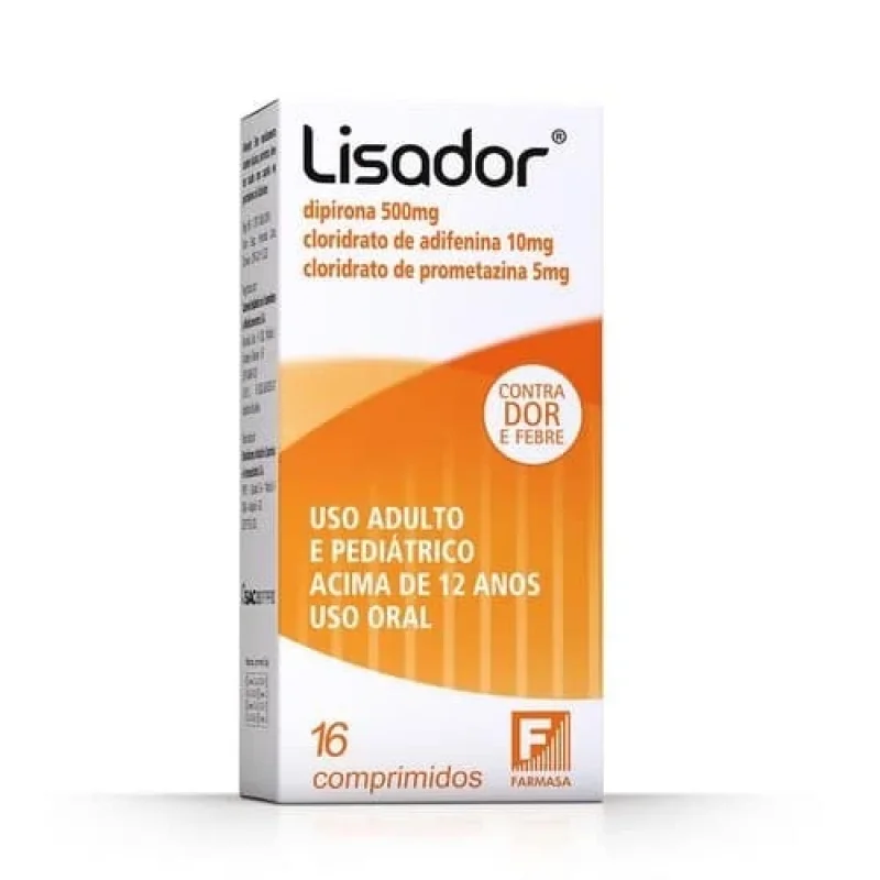 Lisador Muscular 600mg + 100mg + 70mg 16 Comprimidos Revestidos