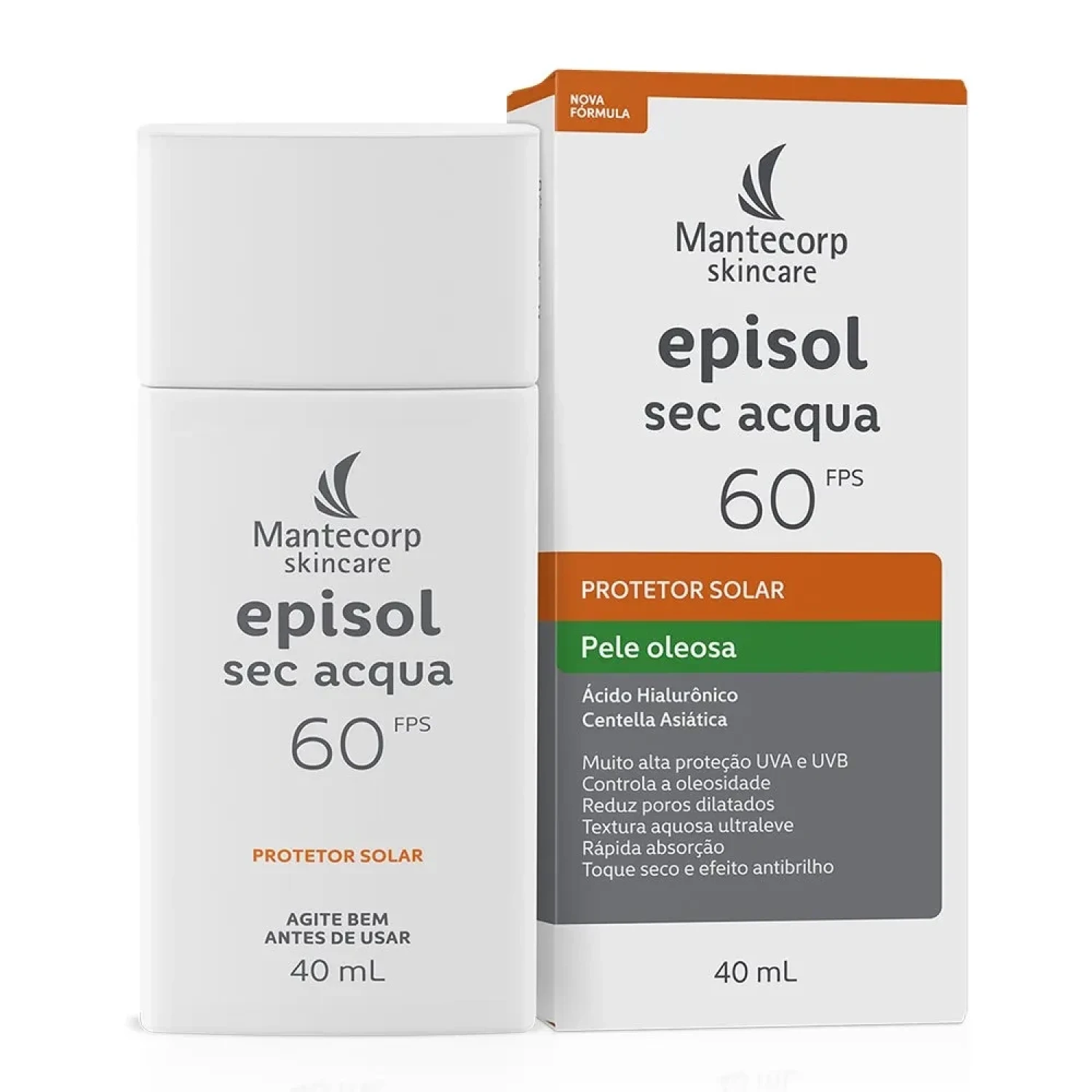 Protetor Solar Facial Episol Sec Acqua FPS 60 40ml (1/1)