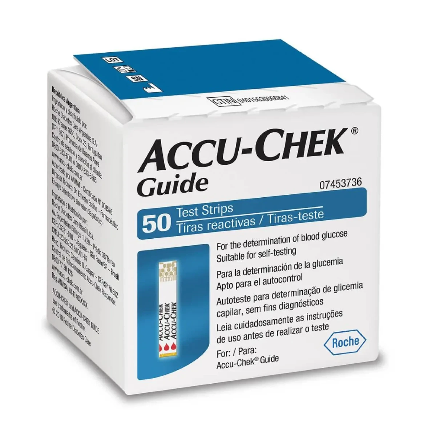 Tiras Reagentes Accu-Chek Guide, com 50 unidades (1/1)