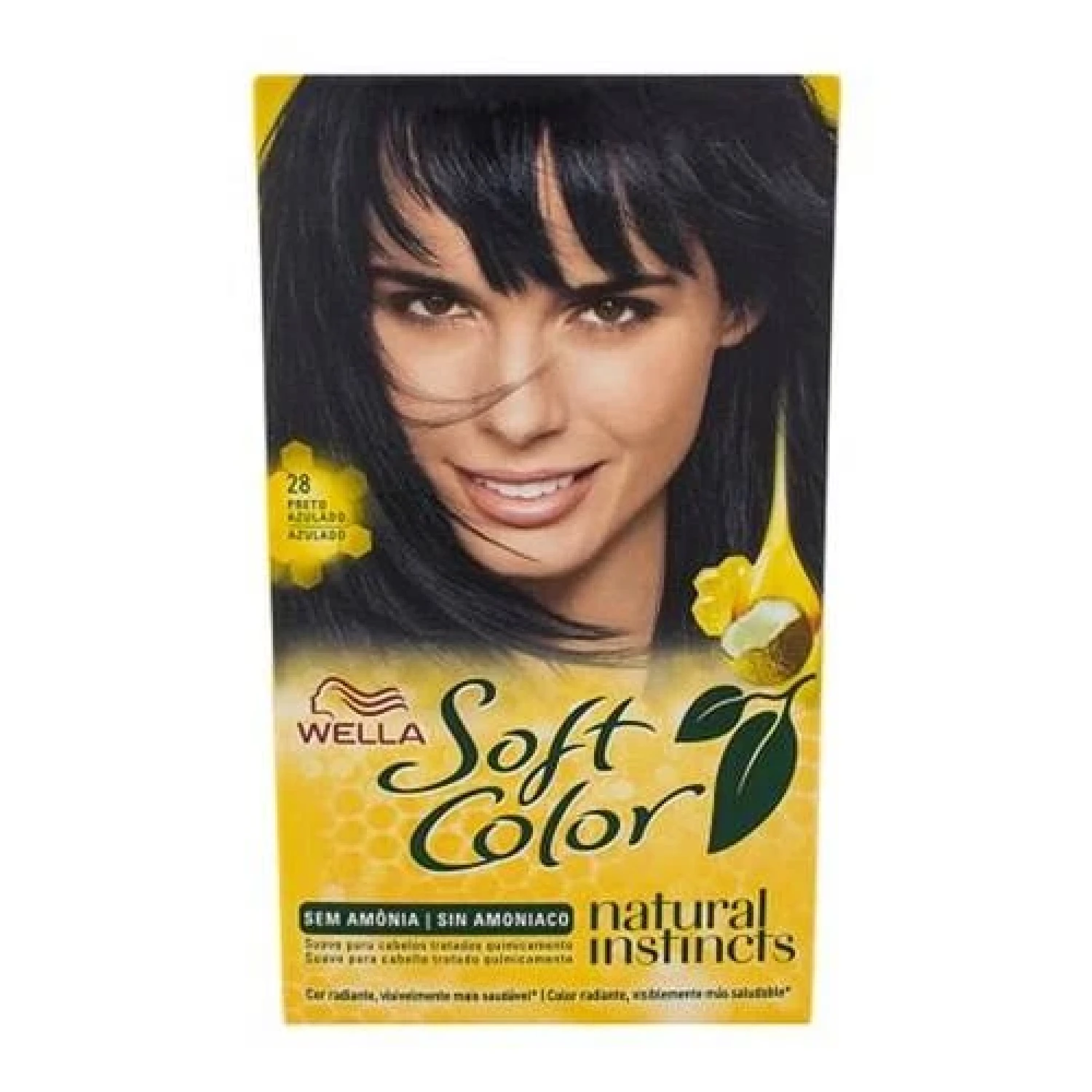 Wella Soft Color Tintura sem Amônia n° 28 Preto Azulado 1 Unidade (1/1)