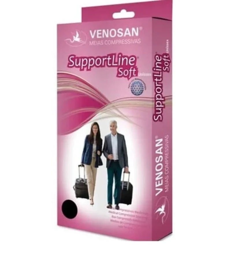MEIAS SUPPORTLINE - AD PP PF PRETO