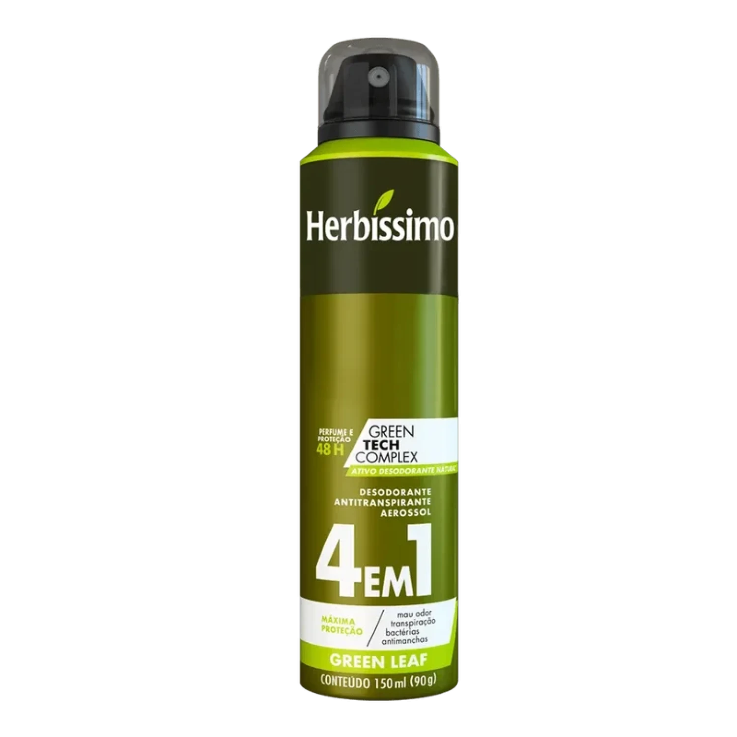 Desodorante Aerossol Herbíssimo 4 em 1 Green Leaf 150ml (1/1)