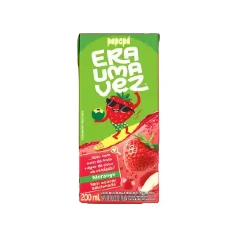 Bebida Era Uma Vez Morango com Água de Coco 200ml