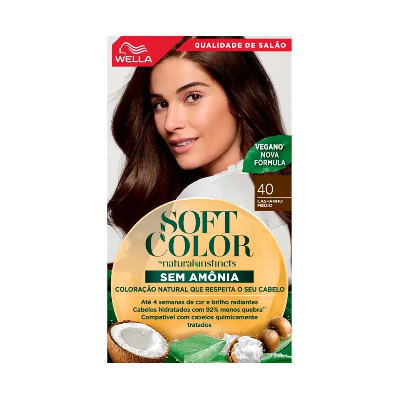 Tonalizante Wella Soft Color 40 Castanho Médio