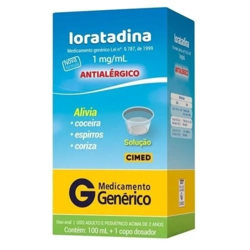 Loratadina Cimed 1mg/mL Xarope 100ml
