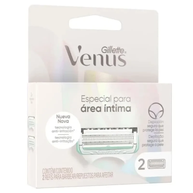 Carga Gillette Venus Íntima, com 2 unidades