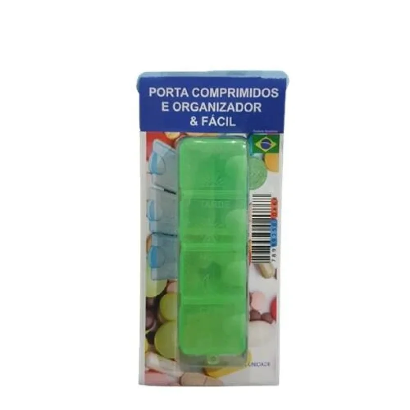 Porta Comprimidos com 4 Compartimentos
