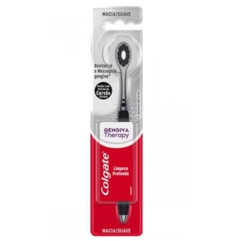 Colgate Gengiva Therapy Escova Dental Carvão Macia 1 Unidade