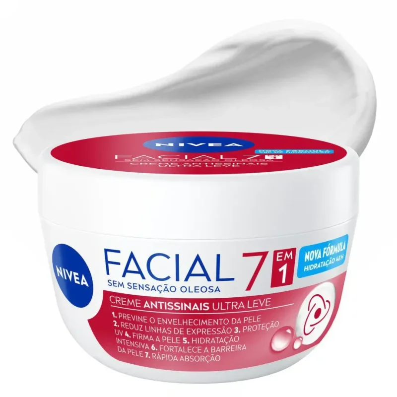 Hidratante Facial Nivea Antissinais Ultraleve 7 em 1 100g