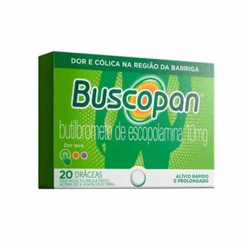 Buscopan 10mg, com 20 drágeas